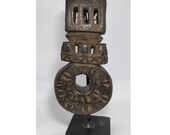 Antique Ethnic Art Used Wooden Ghurra Butter Key Neti Churner from Nepal , Ethnic Tribal Primitive collective Art GS3 , FREE SHIPPING