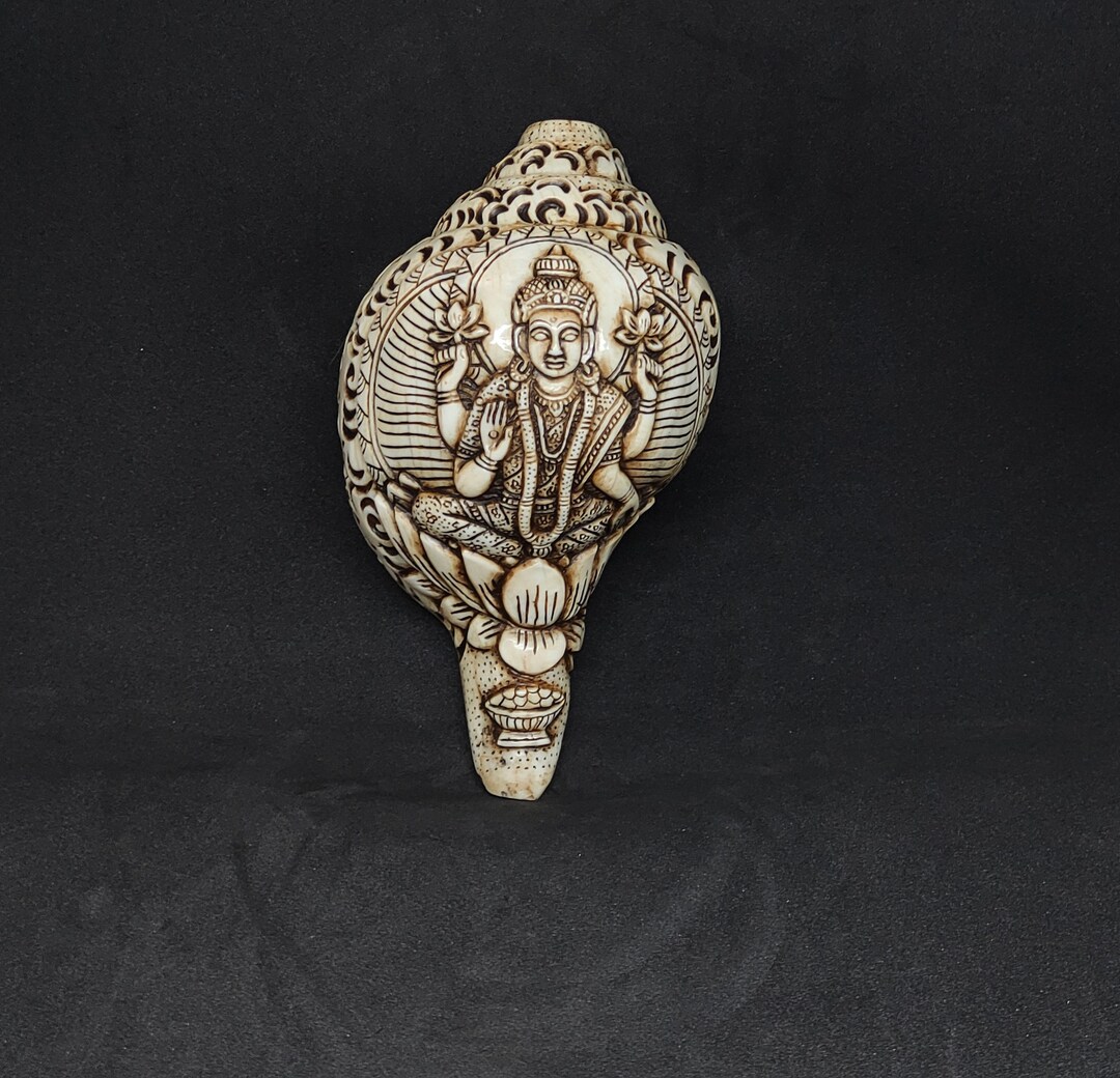 Hindu Priest Trumpet Collective Art of Hindu Money Goddess Etsy