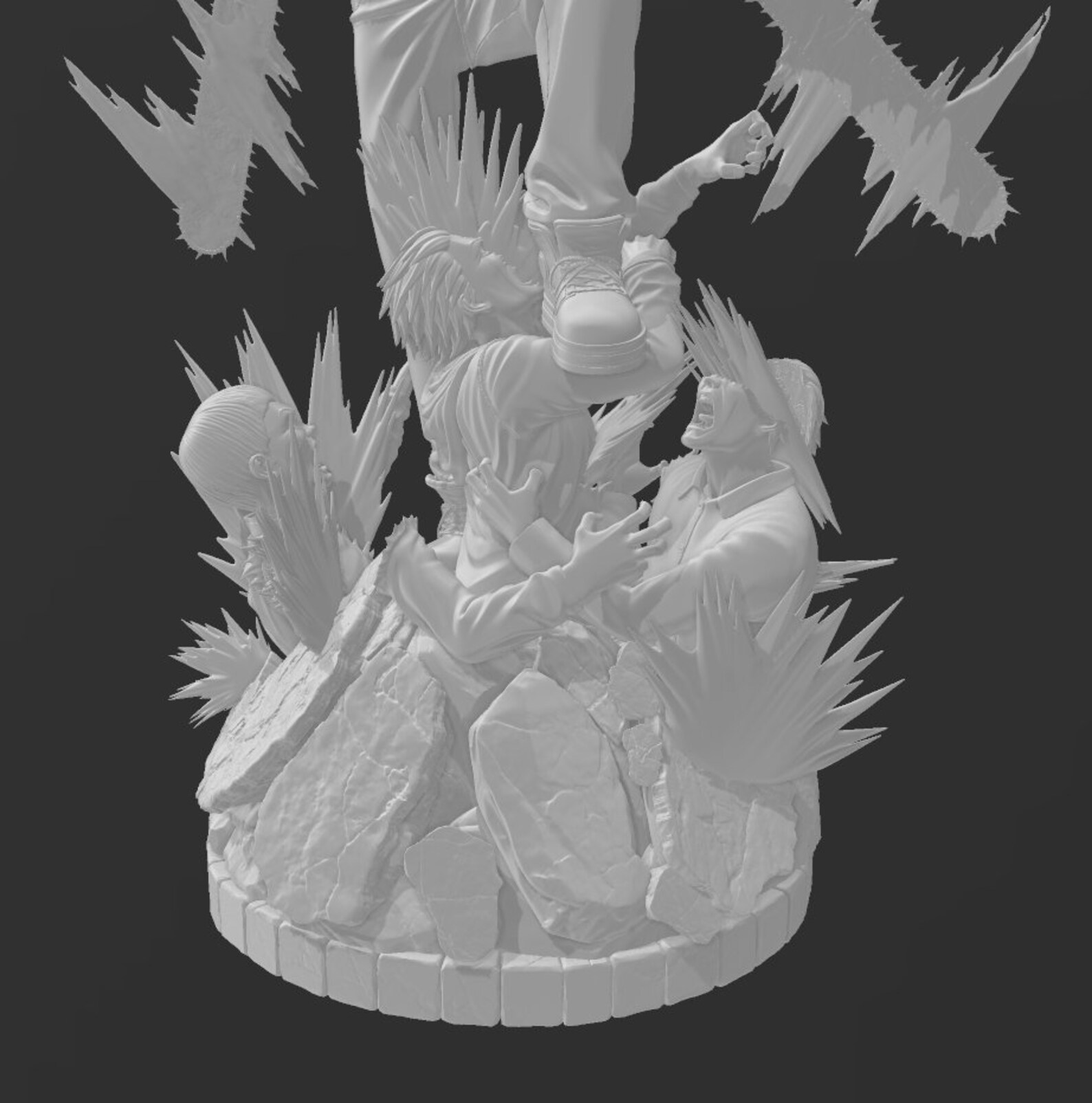 Resin/ Garage Kit of Denji From Chainsaw Man Etsy