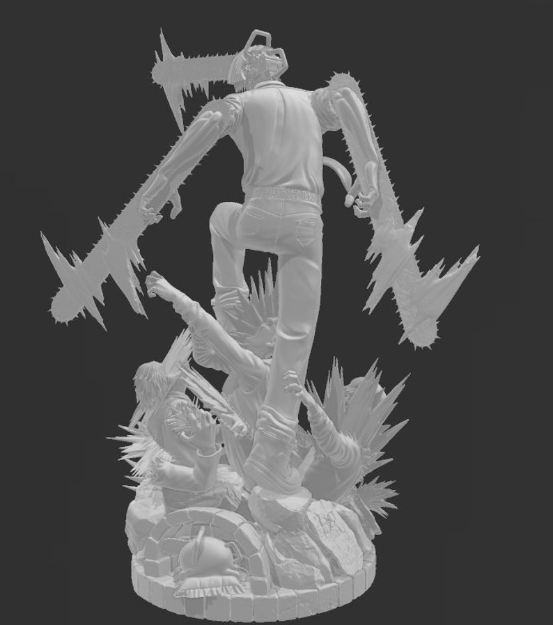 Resin/ Garage Kit of Denji From Chainsaw Man Etsy
