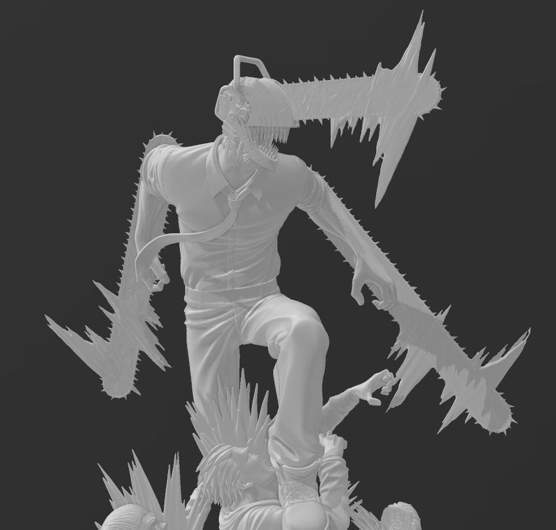 Resin/ Garage Kit of Denji From Chainsaw Man Etsy