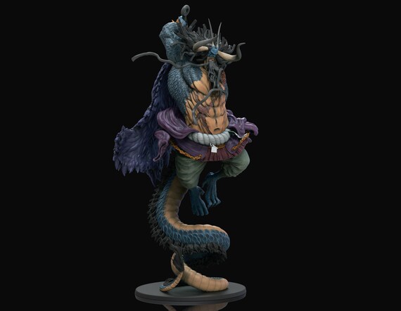 Kaido Hybrid Form Garage Resin Kit Statue From One Piece Etsy