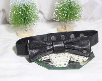 Harley-Davidson Black Leather Bowtie