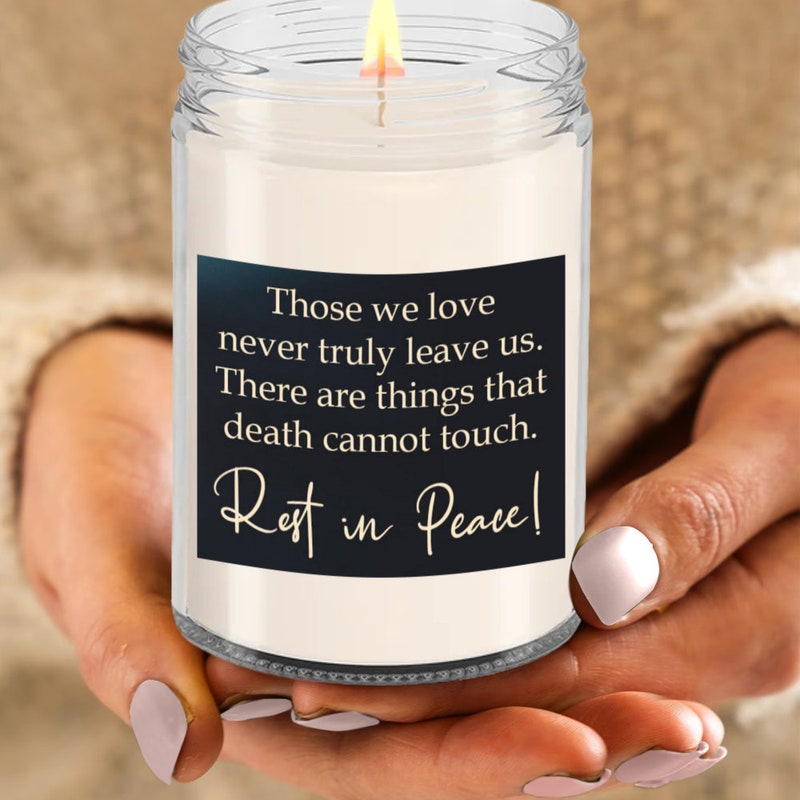 Rest in Peace Candle Etsy