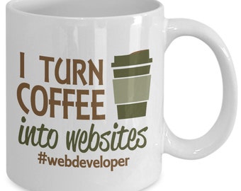 I Turn Coffee Into Websites - Coffee Mug