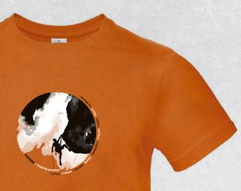 T-shirt moon - climbing - climbing - woman - man - child
