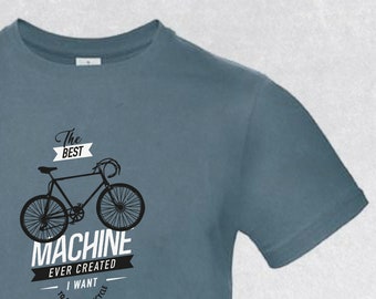 Radsport-T-Shirt, die beste Maschine aller Zeiten, erhältlich als Damen-, Herren- und Kindermodell mit mehreren Farboptionen