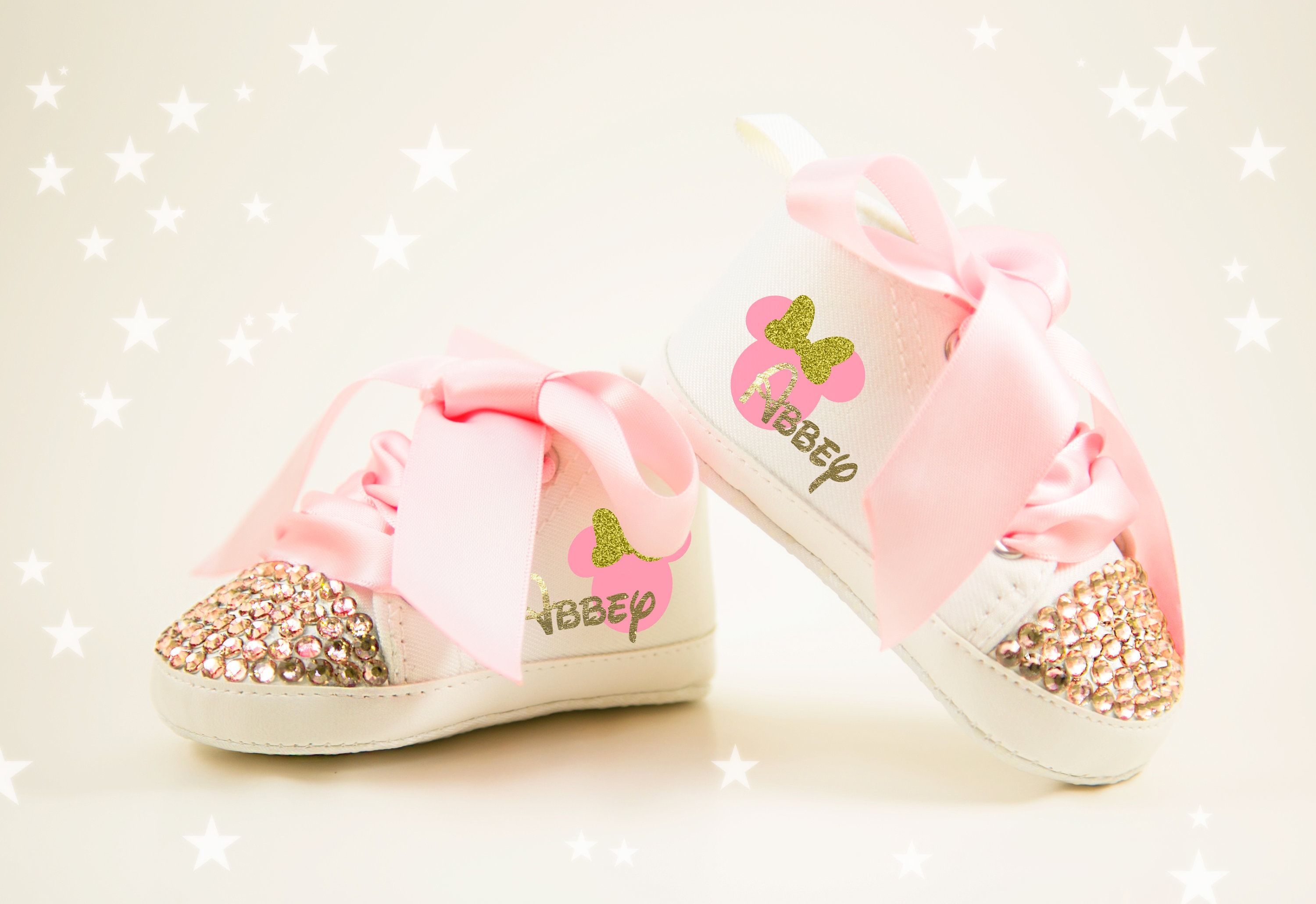 Minnie Mouse Baby Shoes BABY GIRL SHOES Personalized Baby - Etsy