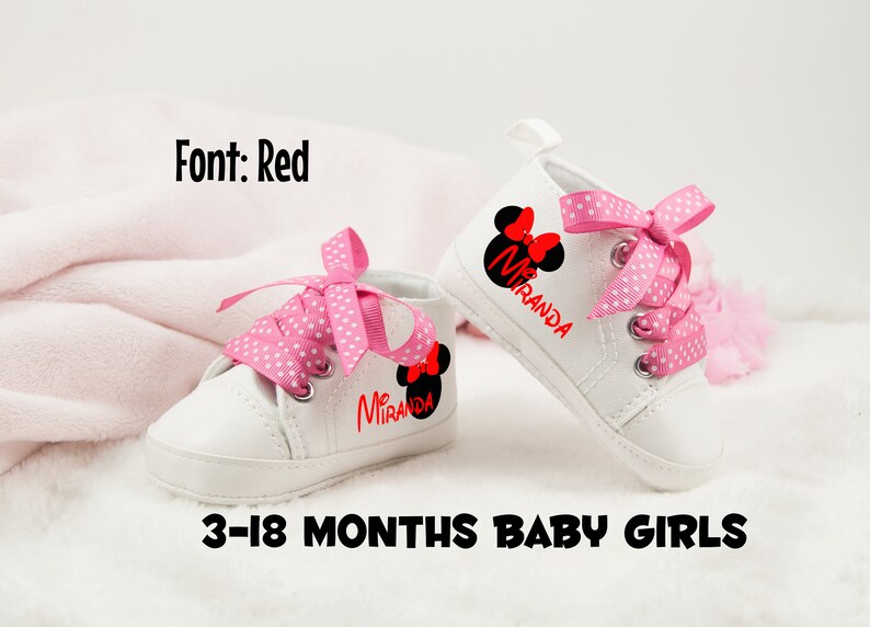 minnie mouse baby shoes