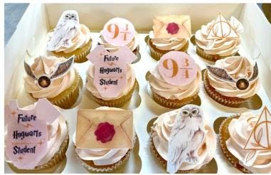 Harry Potter Baby Shower Cupcake toppers