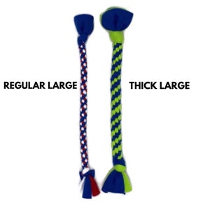 THICK Large Dog Toys Made of Durable Fleece and Great for Tugging, Interactive Dog Toy, Chase/Fetch/Throw Toys image 2