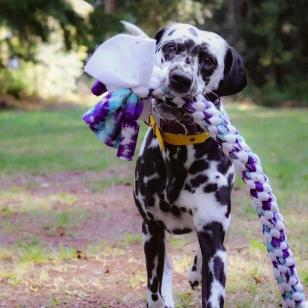 Big XXL Dog Tug Toy for Large Dogs: Durable Fleece/Great for Tugging/Strong Tug/Gifts for Big Dogs/Strong Dogs/Custom Dog Toy/Thick Dog Toys