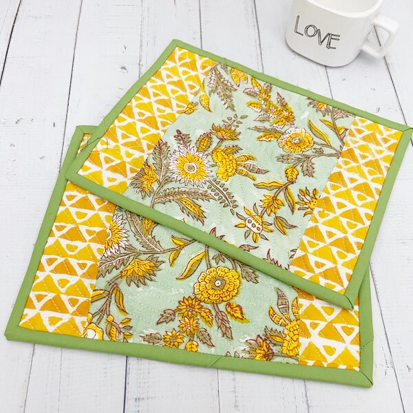 Quilted Mug Rug Etsy