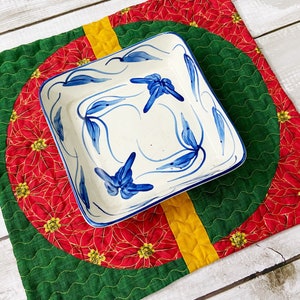 Poinsettia Glow Quilted Table Topper NCU0DDK1099 main image 1
