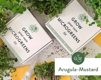 Grow Your Own Microgreens Kit- Arugula & Mustard