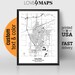 Salina Kansas Map, Salina City Print, Salina Poster, Personalized ...