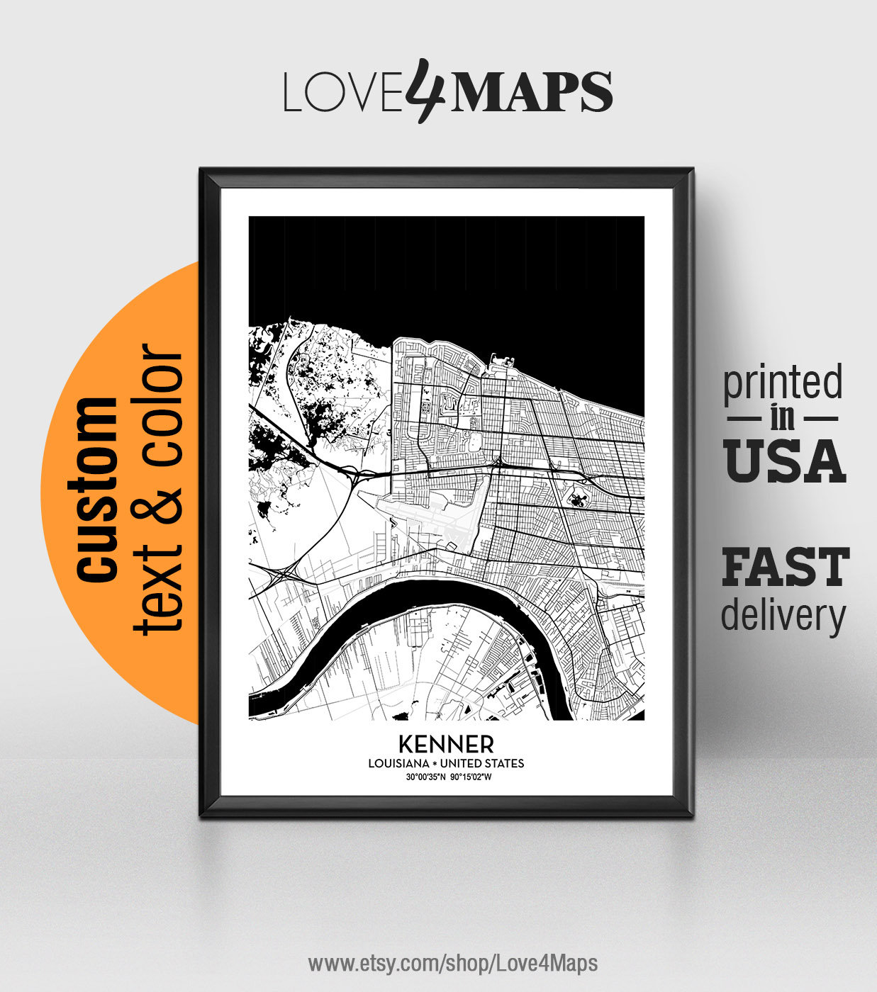 Kenner Louisiana Map