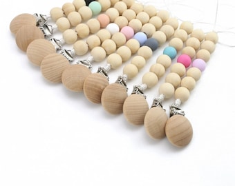 Pacifier Clip, Silicone Pacifier Clip, Paci Clip, Silicone Teether, Silicone Bead Clip, Teether, Chewelry, Baby Shower Gift