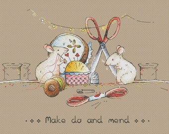 Needlework mouse cross stitch pattern needlework cross stitch white mouse cross stitch sewing cross stitch scissors cross stitch pattern