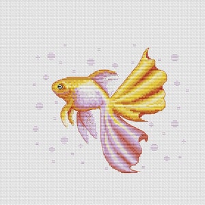 Goldfish cross stitch pattern