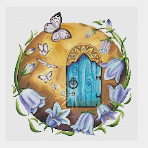 Magic door cross stitch pattern