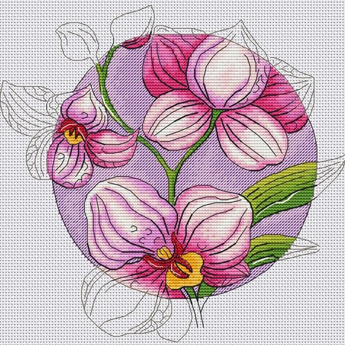 Orchid Cross Stitch Pattern - Etsy