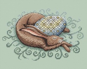 Easter bunny cross stitch pattern Easter cross stitch bunny with egg cross stitch Easter egg cross stitch Easter decoration cross stitch