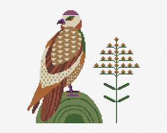 Falcon cross stitch pattern