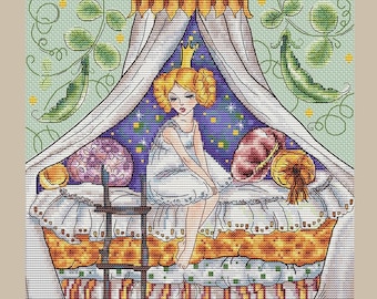 Prinsessa korsstygnsmönster