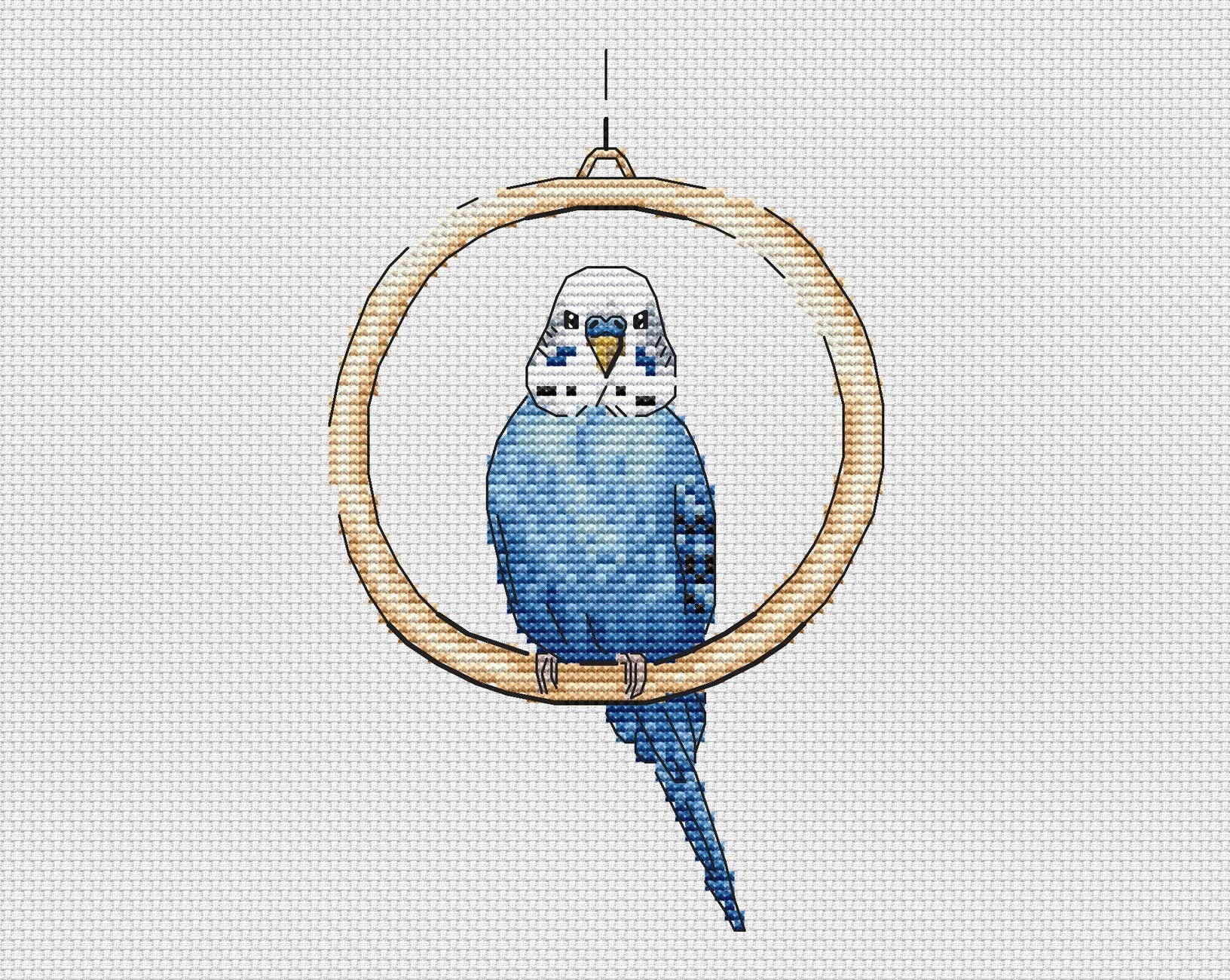 parrot cross stitch graph