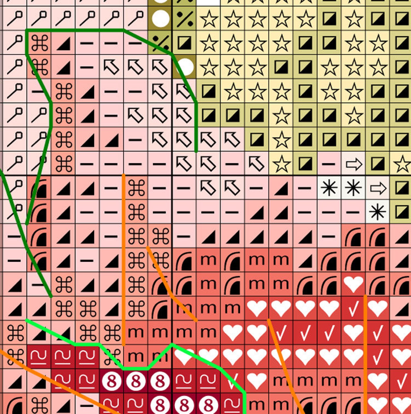 Poppies cross stitch pattern red flowers cross stitch Etsy