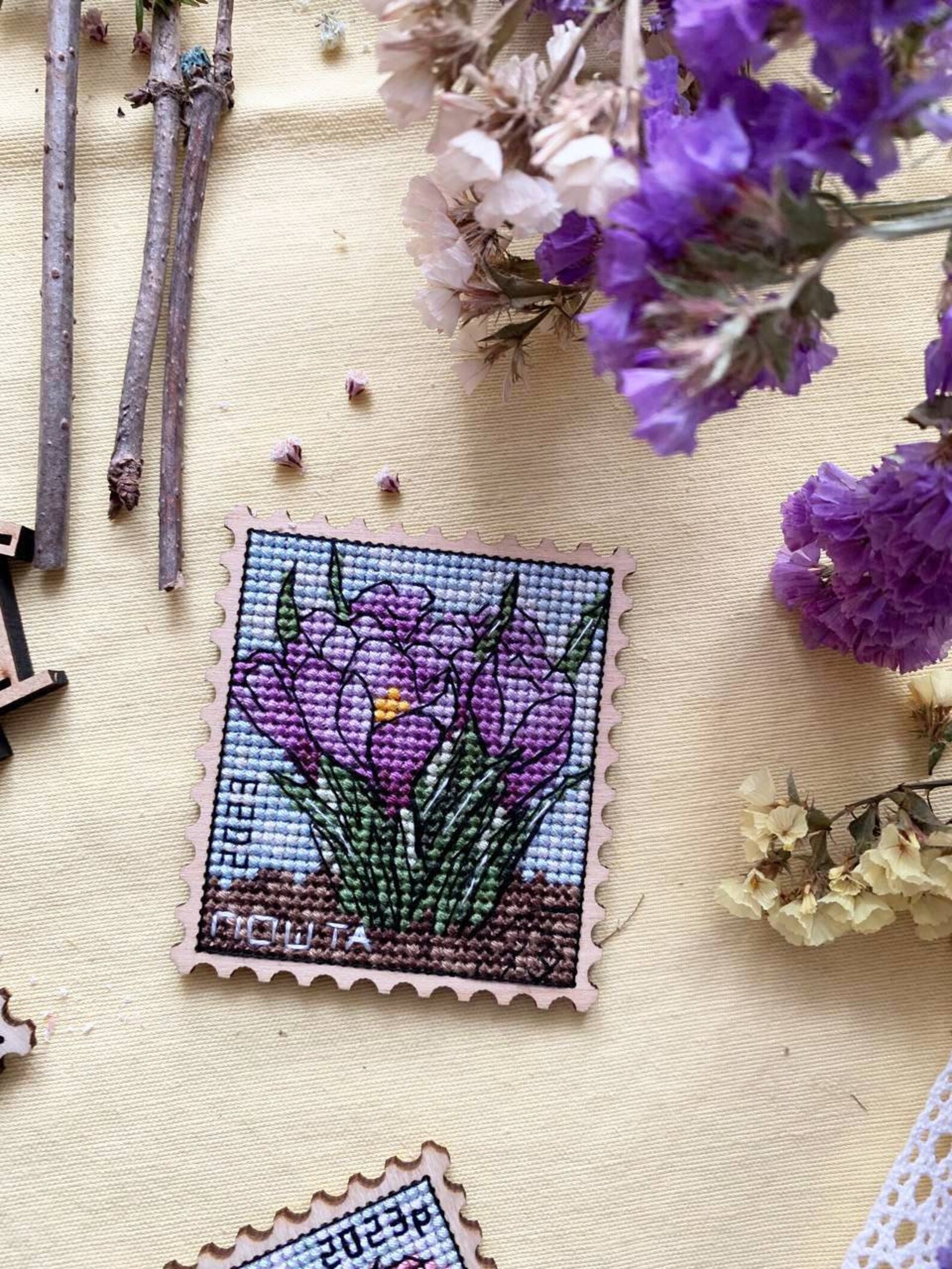 Crocus Cross Stitch Pattern - Etsy