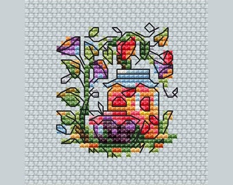 Ipomoea cross stitch pattern