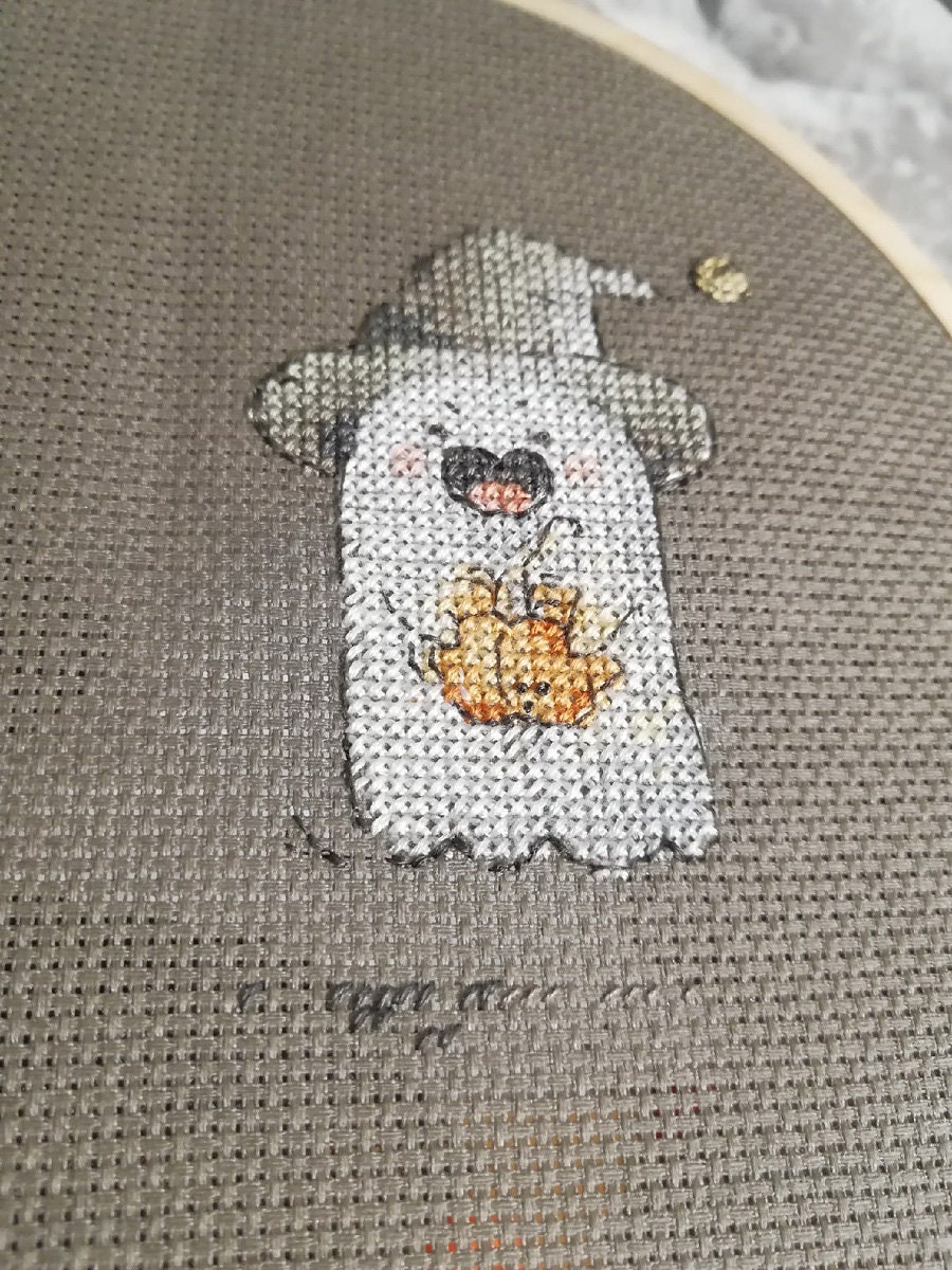 Cute Ghosts Company Cross Stitch Pattern Funny Ghost Cross Stitch Cute ...