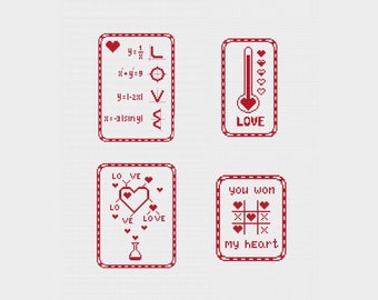 Valentine's Day cross stitch pattern