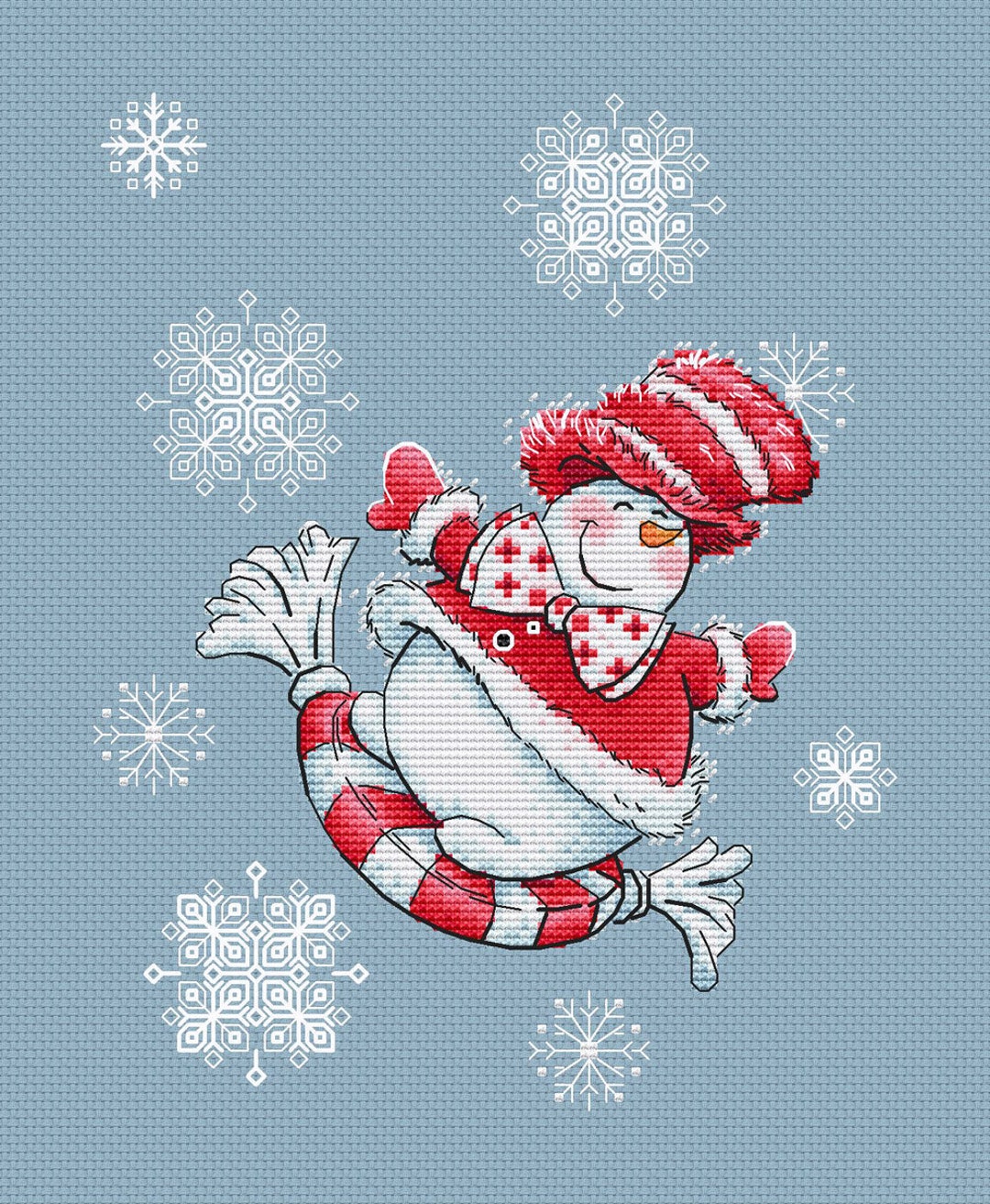 Candy Snowman Cross Stitch Pattern Snowman Instant Download Pdf Pattern ...