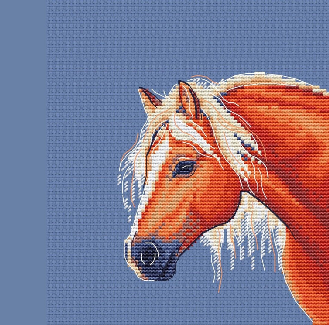 Horse Head Cross Stitch Pattern Etsy