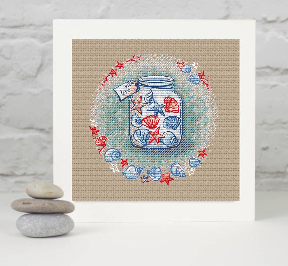 Sea Shells Cross Stitch Pattern Shell Cross Stitch Memories in Etsy