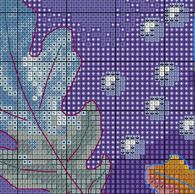 Celtic ornament cross stitch pattern celtic seasons cross | Etsy