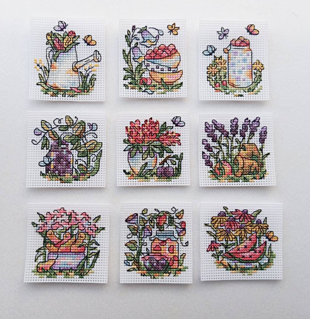 Garden Flowers Cross Stitch Pattern - Etsy