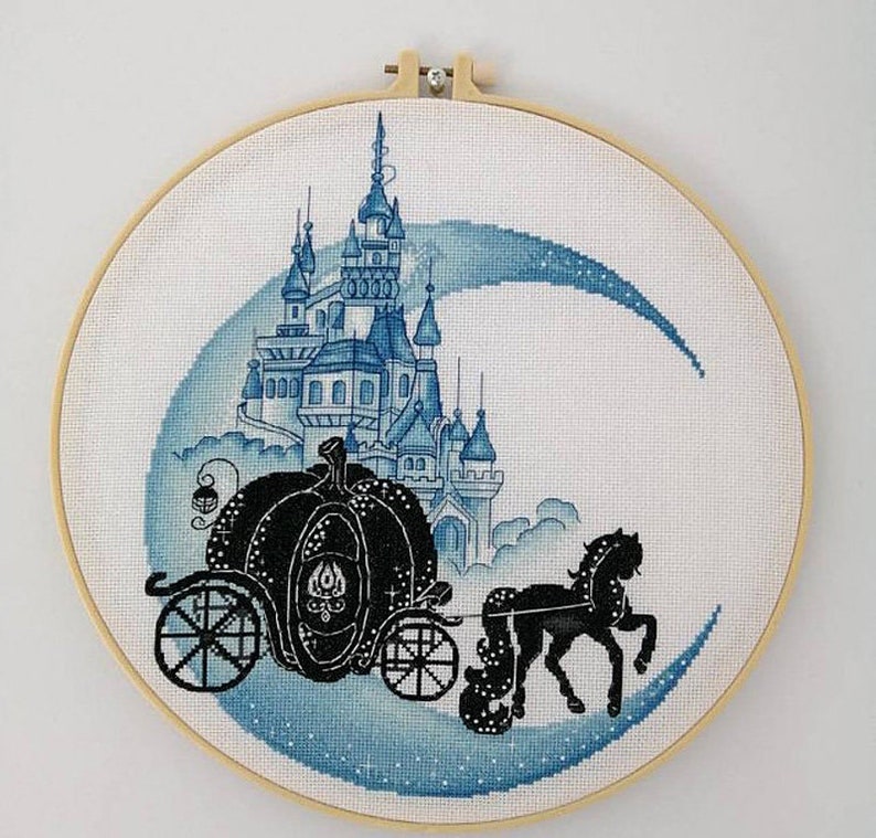 Cross stitch fairy tale cross stitch carriage cross stitch fairy palace