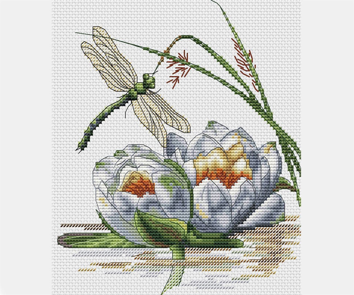 Авторские схемы вышивки крестом купить. Вышивка крестиком водяная Лилия. Вышивка крестом кувшинки. И изящная вышивка крестом. Водяная Лилия вышить крестом.