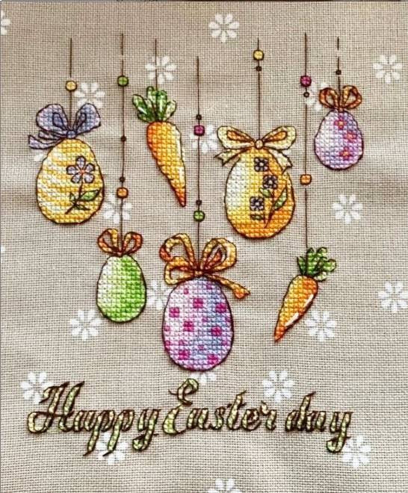 Happy Easter Cross Stitch Pattern - Etsy