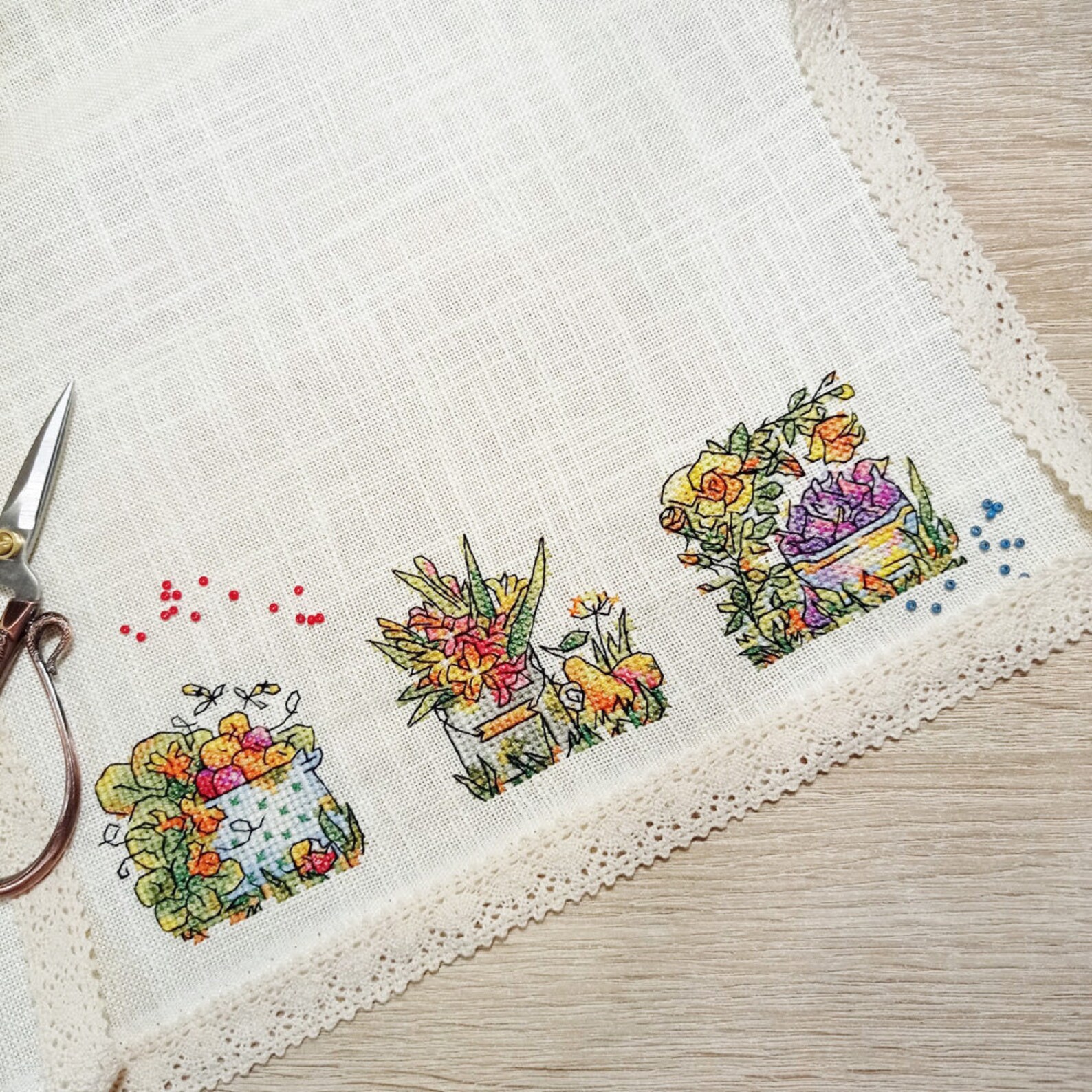 Garden Flowers Cross Stitch Pattern - Etsy
