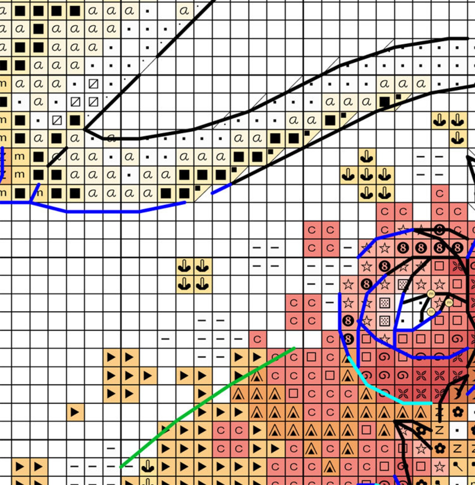 Girl With Watering Can Cross Stitch Pattern Gardening Girl Etsy