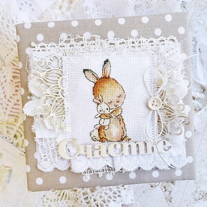 Bunny love Cross Stitch Pattern bunny cross stitch chart Baby cross stitch pattern by SVStitch image 3