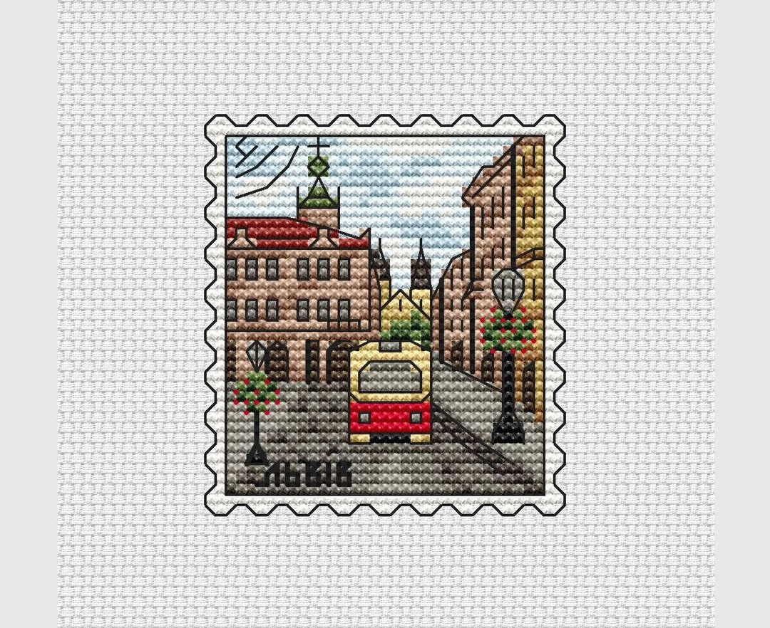 City View Cross Stitch Pattern - Etsy