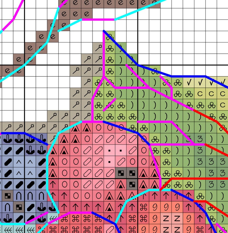 Apple Wreath Cross Stitch Pattern Green Apple Cross Stitch Etsy