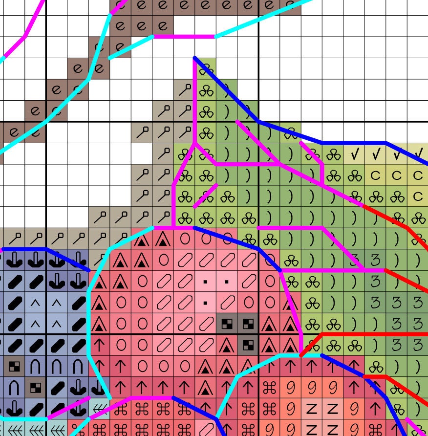 Apple Wreath Cross Stitch Pattern Green Apple Cross Stitch Etsy