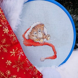 Plush bears cross stitch pattern Christmas gift bears cross stitch bears couple cross stitch image 3